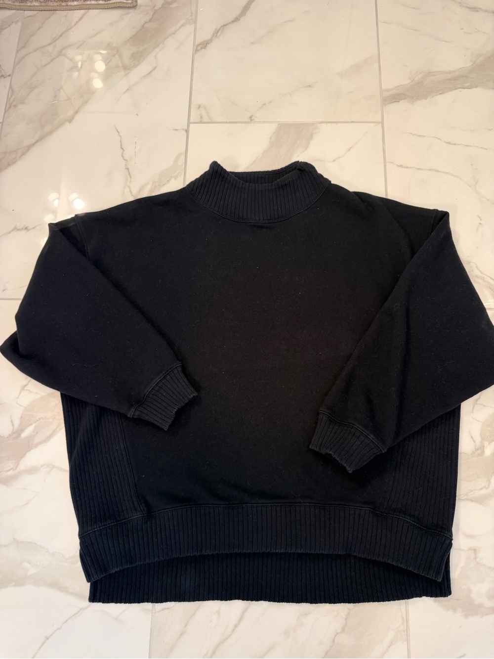 Aerie Black mock neck sweater